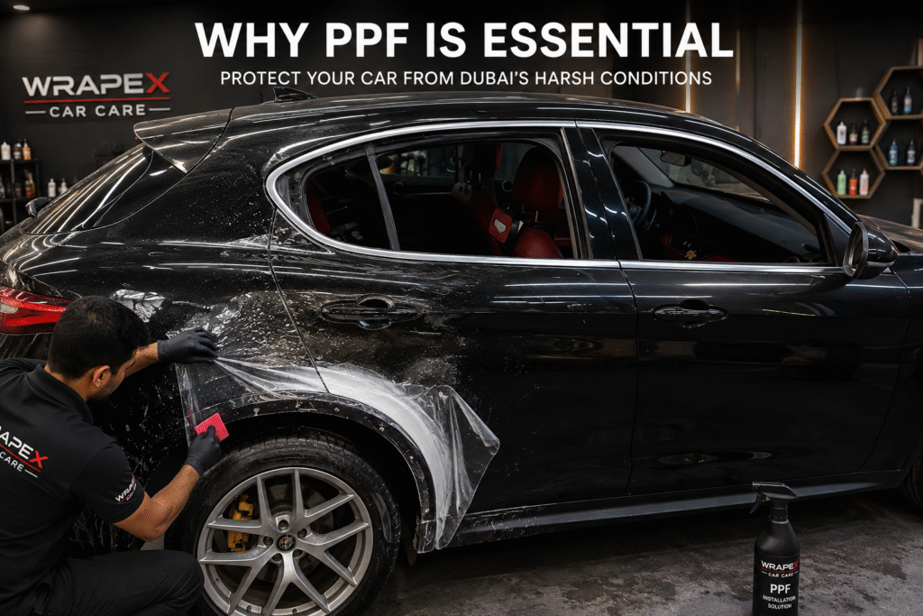 Self healing TPU clear bra application WrapEx Car Care