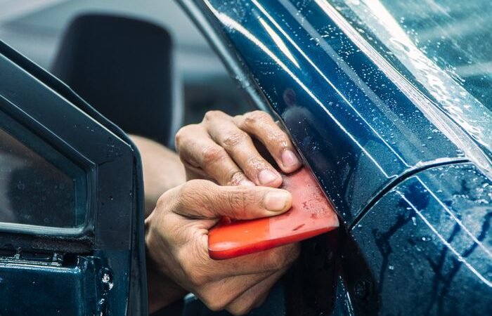 Self healing TPU clear bra application WrapEx Car Care